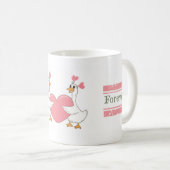 Cute Goose Couple Mug Together Forever Gift Koffiemok (Voorkant rechts)