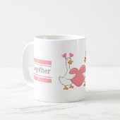Cute Goose Couple Mug Together Forever Gift Koffiemok (Voorkant links)