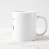 Cute Goose Holding Gift Christmas Coffee Mug Grote Koffiekop (Rechts)