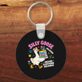 Cute Goose Inclusion Everyone Belongs Teacher Gift Sleutelhanger (Voorkant)