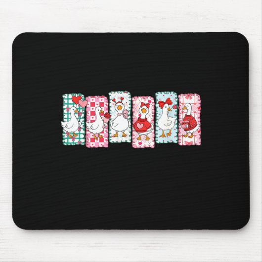 Cute Goose Valentine Coquette,duck Funny Gift Tee  Muismat (Voorkant)