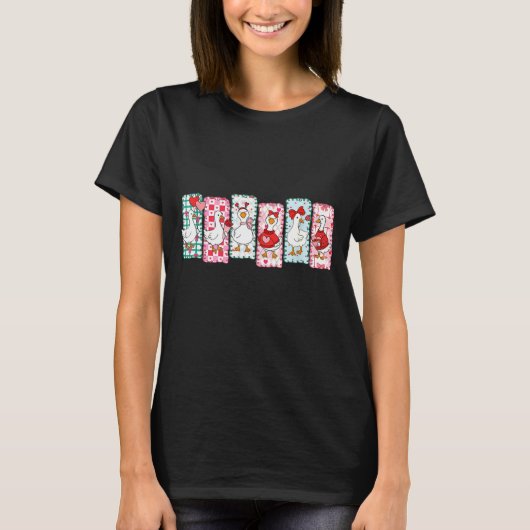 Cute Goose Valentine Coquette,duck Funny Gift Tee  T-shirt (Voorkant)