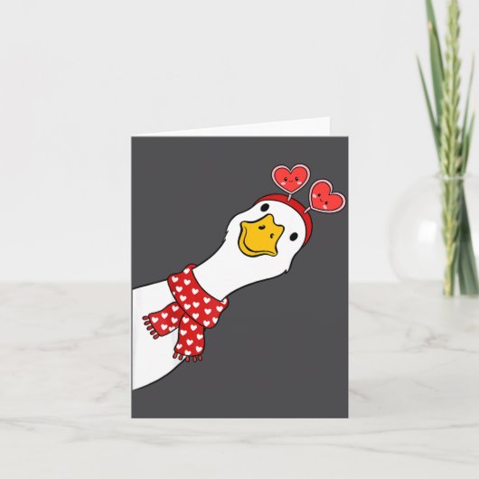 Cute Goose Xoxo Be Mine Happy Valentine's Day Wome Kaart (Voorkant)