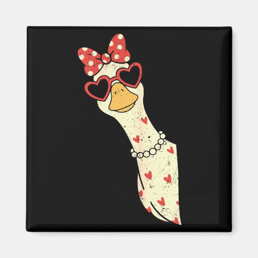 Cute Goose Xoxo Be Mine Happy Valentine's Day Wome Magneet (Voorkant)