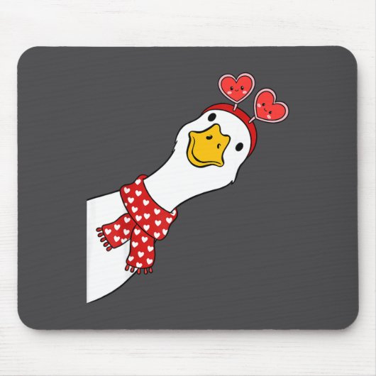 Cute Goose Xoxo Be Mine Happy Valentine's Day Wome Muismat (Voorkant)