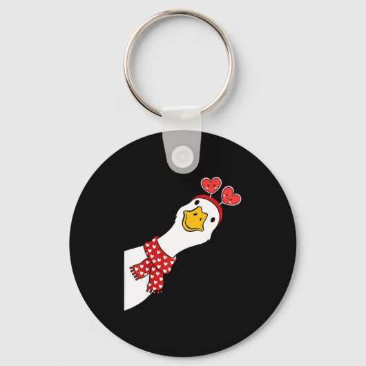 Cute Goose Xoxo Be Mine Happy Valentine's Day Wome Sleutelhanger (Voorkant)