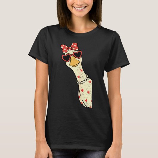 Cute Goose Xoxo Be Mine Happy Valentine's Day Wome T-shirt (Voorkant)