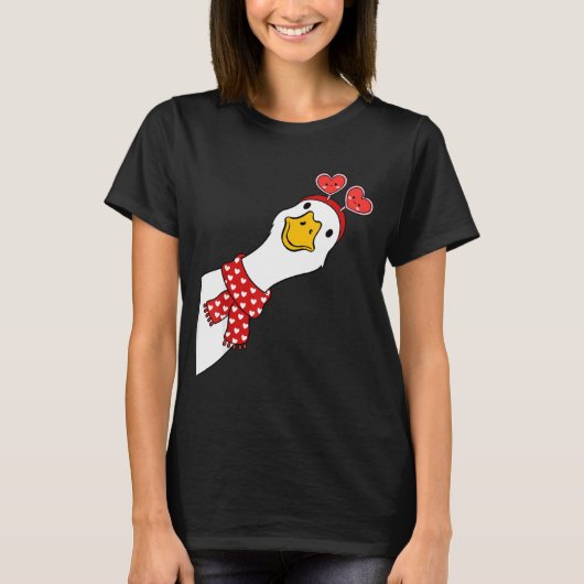 Cute Goose Xoxo Be Mine Happy Valentine's Day Wome T-shirt (Voorkant)