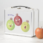 Cute gooseberry trio zingende cartoon (In situ)