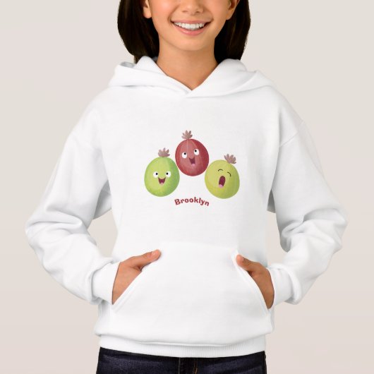 Cute gooseberry trio zingende cartoon (Voorkant)