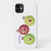 Cute gooseberry trio zingende cartoon Case-Mate iPhone case (Achterkant)