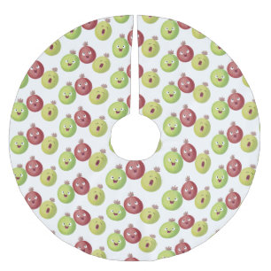 Cute gooseberry trio zingende cartoon kerstboom rok