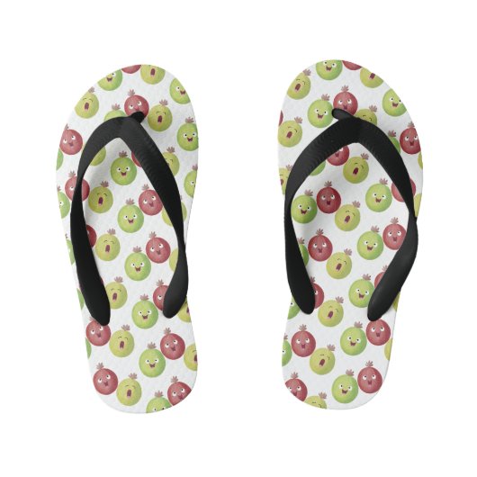 Cute gooseberry trio zingende cartoon kinder teenslippers (Voetbed)