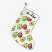 Cute gooseberry trio zingende cartoon kleine kerstsok (Voorkant (Hangend))