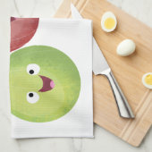 Cute gooseberry trio zingende cartoon theedoek (Quarter Fold)