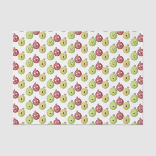 Cute gooseberry trio zingende cartoon tissuepapier (Voorkant)