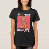 Cute Gopher But First Donuts And Cupcake Japanese T-shirt (Voorkant)
