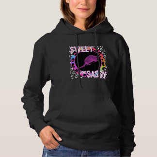 Cute Gordeldier 90s Nostalgie Regenboog Luipaardpr Hoodie