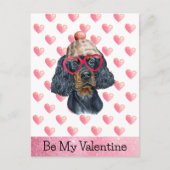 Cute Gordon Setter I Wof You Dog Valentijnsdag Feestdagenkaart (Voorkant)
