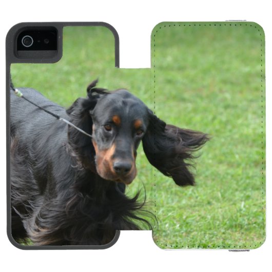 Cute Gordon Setter Incipio iPhone Portemonnee Hoesje (Agenda Open)