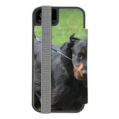 Cute Gordon Setter Incipio iPhone Portemonnee Hoesje (Agenda Achterkant)