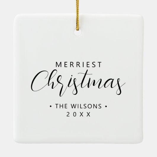 Cute Gorgeous Snowman Frosted Landscape Forest Keramisch Ornament (Achterkant)