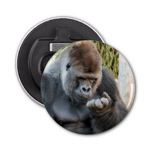 CUTE GORILLA BUTTON FLESOPENER