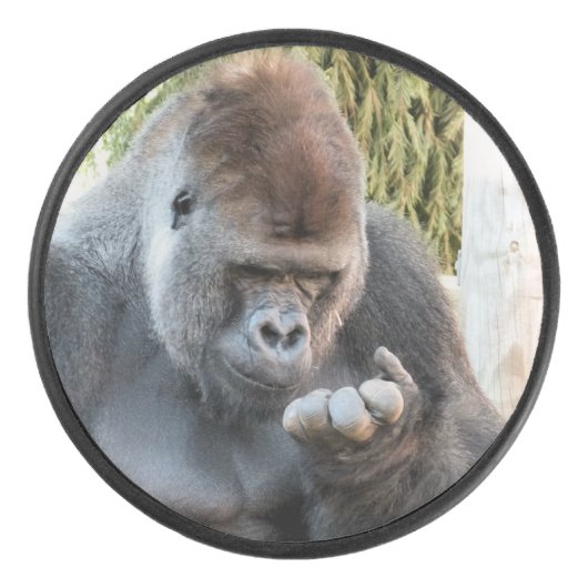 CUTE GORILLA HOCKEY PUCK (Voorkant)