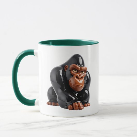 Cute Gorilla Illustratie Mok (Links)
