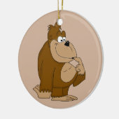 Cute gorilla keramisch ornament (Links)