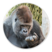 CUTE GORILLA KERAMISCHE KNOP (Voorkant)