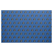 Cute Gorilla Kind Baby Nursery Blue Ape Stof (Fat Quarter)