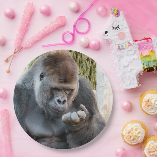 CUTE GORILLA PAPIEREN BORDJE (Feest)