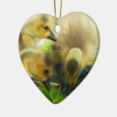 Cute Gosling Keramisch Ornament (Links)