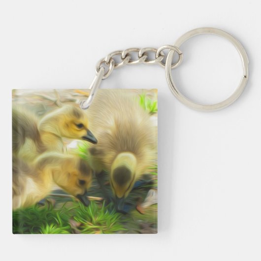 Cute Gosling Sleutelhanger (Achterkant)