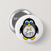 Cute got Choir Penguin Gift Ronde Button 5,7 Cm (Voorkant /achterkant)