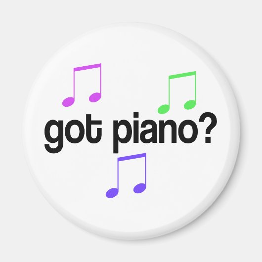 Cute got Piano Music Gift Magneet (Voorkant)