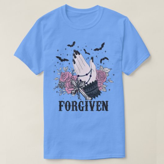 Cute Goth Halloween Costume Hand Forgiven Goth EMO T-shirt (Design voorkant)