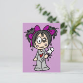 Cute Gothic Baby Briefkaart (Staand voorkant)