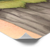 Cute Gothic Big-Eye Fairy and Dragon Fantasy Art Poster (Hoek)