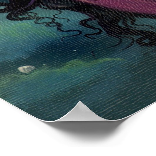 Cute Gothic Big-Eye Fairy Art Poster (Hoek)