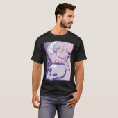 Cute Gothic Cat Skull T-shirt (Voorkant volledig)