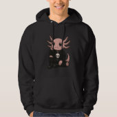Cute Gothic Emo Axolotl Art Goth Hoodie (Voorkant)