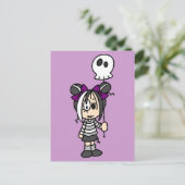 Cute Gothic Girl Briefkaart (Staand voorkant)