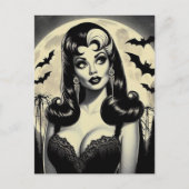 Cute Gothic Girl Briefkaart (Voorkant)