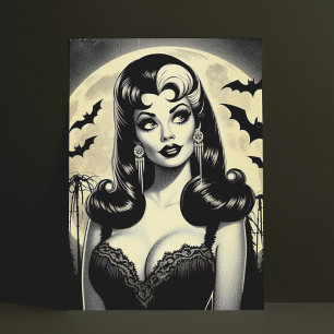 Cute Gothic Girl Briefkaart