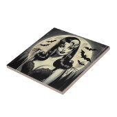 Cute Gothic Girl Tegeltje (Zijkant)