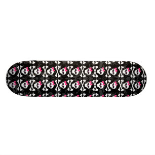 Cute Gothic Goodies Girly Skulls Skateboard