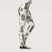 Cute Gothic Pets Pattern – Ghost animal  Leggings (Rechts)