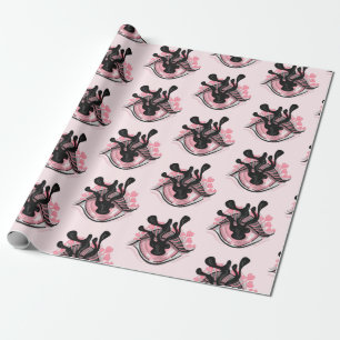 Cute Gothic Pink Eye Creepy Horror Wicca Cadeaupapier